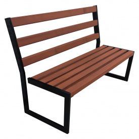 Лавка Tobi Sho Лофт без підлокітників для дачі, парку, саду 1,7 м колір черешня