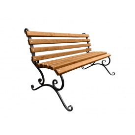 Лавка Tobi Sho садово-паркова кована без підлокітників 1 м колір Дуб