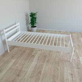 Кровать Tobi Sho COMFORT-1 односпальная металлическая 200X80 Белый