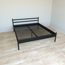 Ліжко Tobi Sho COMFORT-1 полуторне металеве 190X120 Чорний