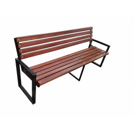 Лавка садова Tobi Sho в стилі Лофт посилена 220 см колір каштан