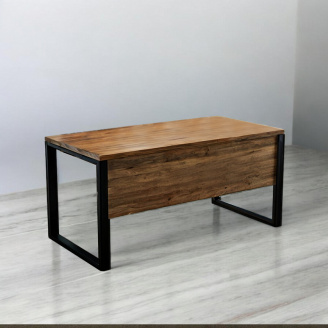 Стол руководителя Tobi Sho LOFT Volcano СКВ/1 прямой столешница 36 мм, 1800х800х765 Фаервуд