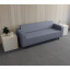 Диван офисный Tobi Sho Арне с подлокотниками 1880х700х740 мм, обивка велюр Magic Grey Бердичев