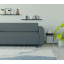 Диван офісний Tobi Sho Арне з підлокітниками 1880х700х740 мм, шкірзам Dark Grey/2233 Васильків