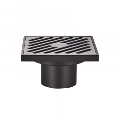 Душовий трап Koer FD10-100x100-180-Black (пряме відведення) (Чорний) (KR3414) Братське