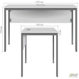 Стіл письмовий Осло 1187х600 мм дсп кольору бук