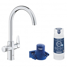 Змішувач для кухні із фільтром води Grohe Blue Pure StartCurve хром (30594040)