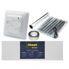 Комплект теплої підлоги 4Heat AlumKit Standart-1.0 + терморегулятор 4HEAT