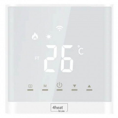 Терморегулятор сенсорний для теплої підлоги 4Heat AE-667 Boiler Wi-Fi білий Винница