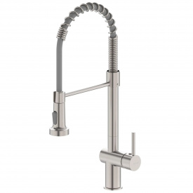 Змішувач для кухні Imprese Argo-S з гнучким виливом сталь (f03409016BS)