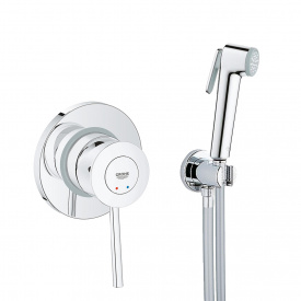 Гігієнічний душ зі змішувачем Grohe BauClassic прихованого монтажу хром (UA11104802)