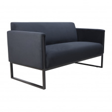 Офісний диван 145 см Аміго Richman м'яке сидіння з підлокітниками на металокаркасі