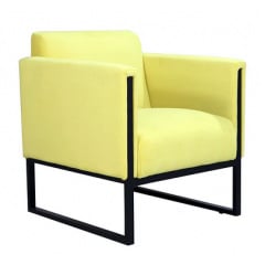 Офісний диван одинарний з підлокітниками Аміго Richman у тканині жовтого кольору Киев