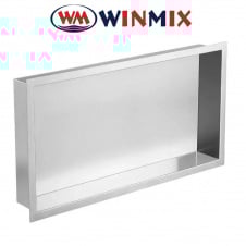 Полка-ниша для ванной комнаты Winmix Premium NICHE-0102 (30*60*8 см), из нержавеющей стали SUS304, Польша