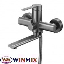 Смеситель для ванны короткий нос Winmix Lord Euro Graphite (Chr-009), Польша
