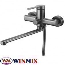Смеситель для ванны длинный нос Winmix Lord EURO Graphite (Chr-006), Польша