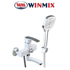 Змішувач для ванни короткий ніс Winmix (Euro) Magnum White-Chrome (Chr-009), Польща Білгород-Дністровський