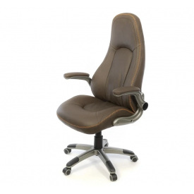 Крісло АКЛАС Лоренсо TILT Коричневий (Wax PU 421 темно-коричневий)