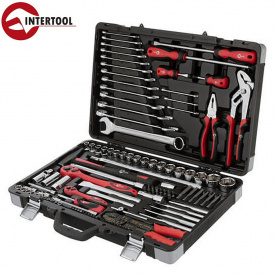 Набір інструментів професійний INTERTOOL ( 1/4 " та 1/2" 145 од., Cr-V) (ET-7145)