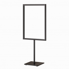 Стойка информационная настольная, наценник металлический