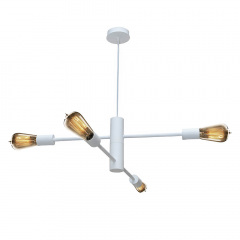 Люстра підвісна MSK Electric Asket на чотири плафони Е27 NL 6120-4 WH Білий (619773) Куйбишеве