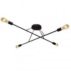 Люстра подвесная MSK Electric Asket под четыре лампы Е27 NL 10320-4 BK Черный (619547) Бердянск