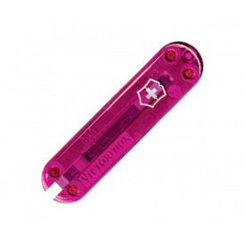 Накладка передняя на нож Victorinox pink translucent 58 мм Розовый прозрачный (C.6205.T3)