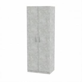 Шафа-1 для одягу Компаніт розпашна дсп сіре ательє-бетон