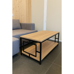 Столик журнальный Tobi Sho ЛофтВуд/G1 ДСП для гостинной, офиса, приемной Дуб сонома, 500х1140х470 мм Долина