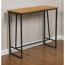 Стіл обідній дерев'яний Tobi Sho Шарм/Т17 для бару, кафе, тераси Дуб, стільниця 20 мм 750х1100х500 мм