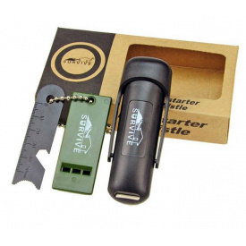 Походное огниво-кресало и свисток EDC Bonka