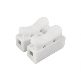 Набір з'єднувачів для дроту PW CH-2 клемні колодки на два контакти 10 шт Білий (C051301-10)