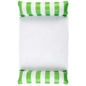 Водный гамак надувной Livarno Home для плавания 120х72х17 см Бело-зеленый (ian461195 green)