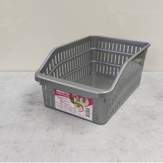 Лоток у холодильник Полімерпобут 20 x 30 х 14 см сірий ПБ-799