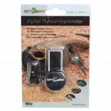 Цифровой гигрометр-термометр Repti-Zoo LCD с водозащитой IPX4 Черный (RZ-SH125B)