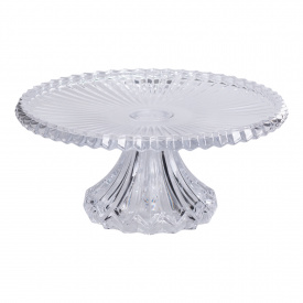 Тортівниця на ніжці YIWU Nordic 25 см Прозорий (HP-19-138)