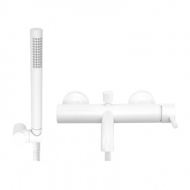 Душовий гарнітур зовнішнього монтажу Rea LUNGO, білий