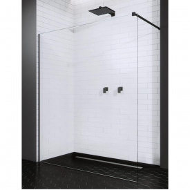 Душова перегородка Radaway Modo II New Black 1100x2000 чорний/прозоре