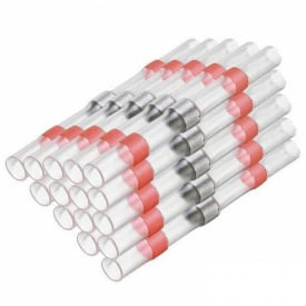 Термозбіжна гільза з припоєм PR термоусадка 0.5-1.0 мм² 100 шт Червоний (C050946-100)