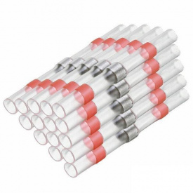 Термозбіжна гільза з припоєм PR термоусадка 0.5-1.0 мм² 30 шт Червоний (C050946-30)