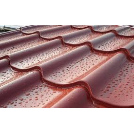 Металлочерепица (МОНТЕРЕЙ) RAL 3005, 0,45 Турция