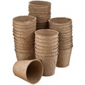 Торф'яні стаканчики Насіння країни D 8 см h 8 см 10 шт