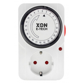 Розетка з таймером електро-механічна добова XON E-Tech SwitchTimer X232 16А 230В Білий (XSTLB012415W 7300)