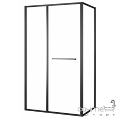 Прямоугольная душевая кабина Volle Cruze Come In 1047.134704 профиль черный/прозрачное стекло Нова Каховка