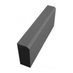 Поребрик Золотий Мандарин 1000х200х60 мм на сірому цементі чорний Покровськ