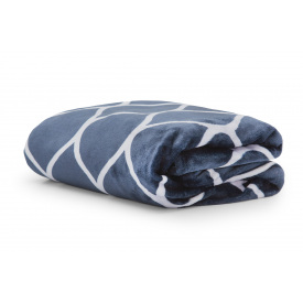 Плед Естель-3 (синій, ромб, 180х220 см)