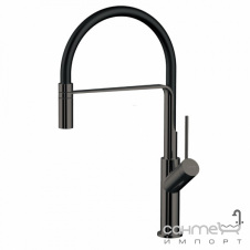 Смеситель для кухни с гибким изливом Imprese Boa BS f03401410BS матовый черный