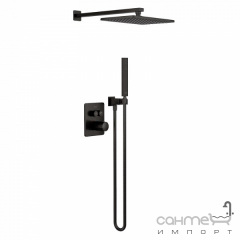 Душевая система скрытого монтажа с термостатом Imprese Grafiky ZMK0424070481 черный никель Братське