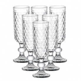 Набор бокалов для шампанского YIWU 160 мл Прозрачный 6 шт (HP-19-103)