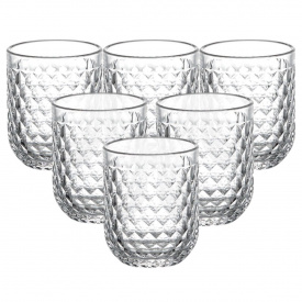 Набор стаканов для напитков YIWU 250 мл Прозрачный 6 шт (HP-19-105)